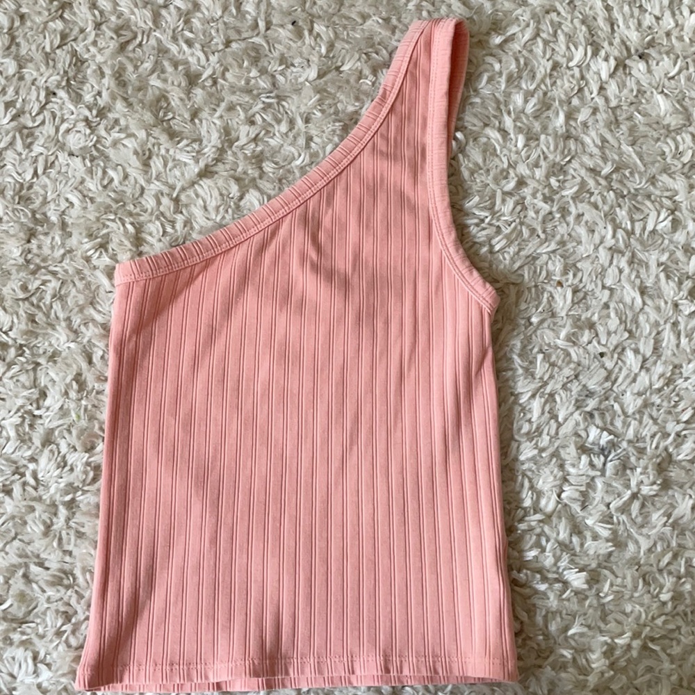 one shoulder tank top american eagle